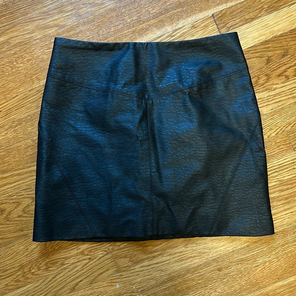 Faux Leather mini skirt